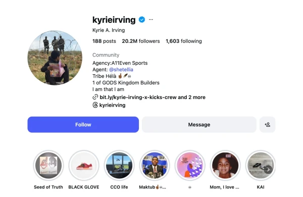 Kyrie Irving Sparks Dialogue with Profile Image Supporting Palestinian Education Access