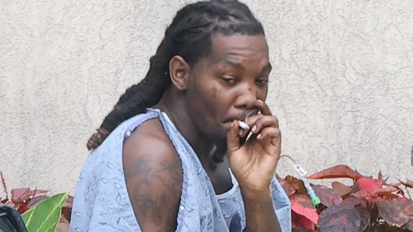 Offset Spotted Smoking in Hospital Gown After Florida Casino Shooting