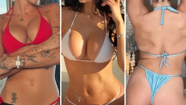 Red, White & Blue Bikinis Guess Who -- May The 4th  of July Be With You!