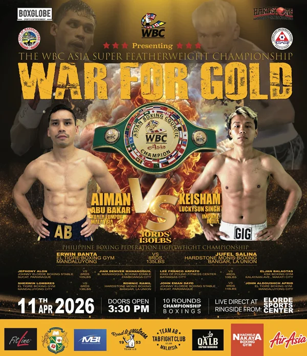 Clash of Titans: Abu Bakar vs. Singh for WBC Asian Super Featherweight Crown