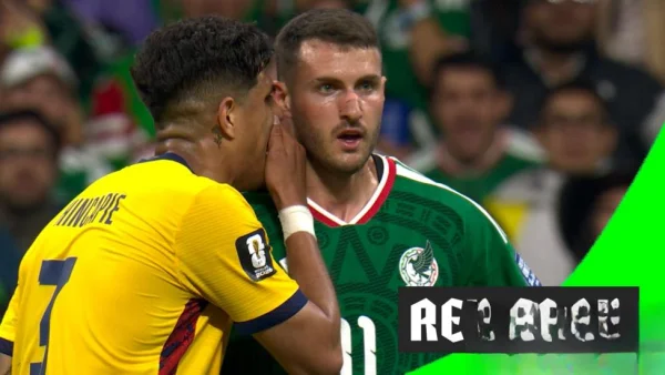 Hincapie second player to be sent off for covering mouth