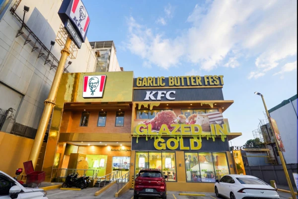 KFC Paints Store Gold to Celebrate Garlic Butter Fest's Triumphant Return