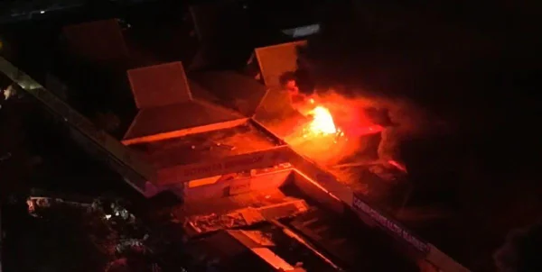 Blaze Engulfs Commonwealth Market in Quezon City