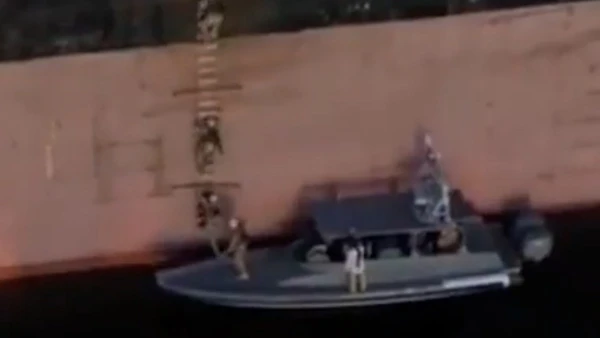 Iran's Revolutionary Guard Releases Dramatic Footage of Strait of Hormuz Ship Seizure