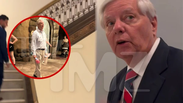Senator Lindsey Graham Dodges Questions About Disney World Bubble Wand Photo