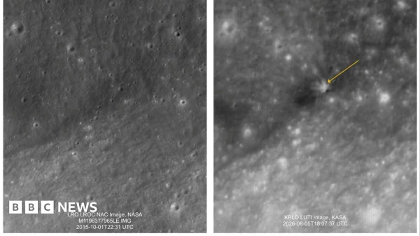 Space Debris Crash on Moon Sparks Concerns About Orbital Crowding
